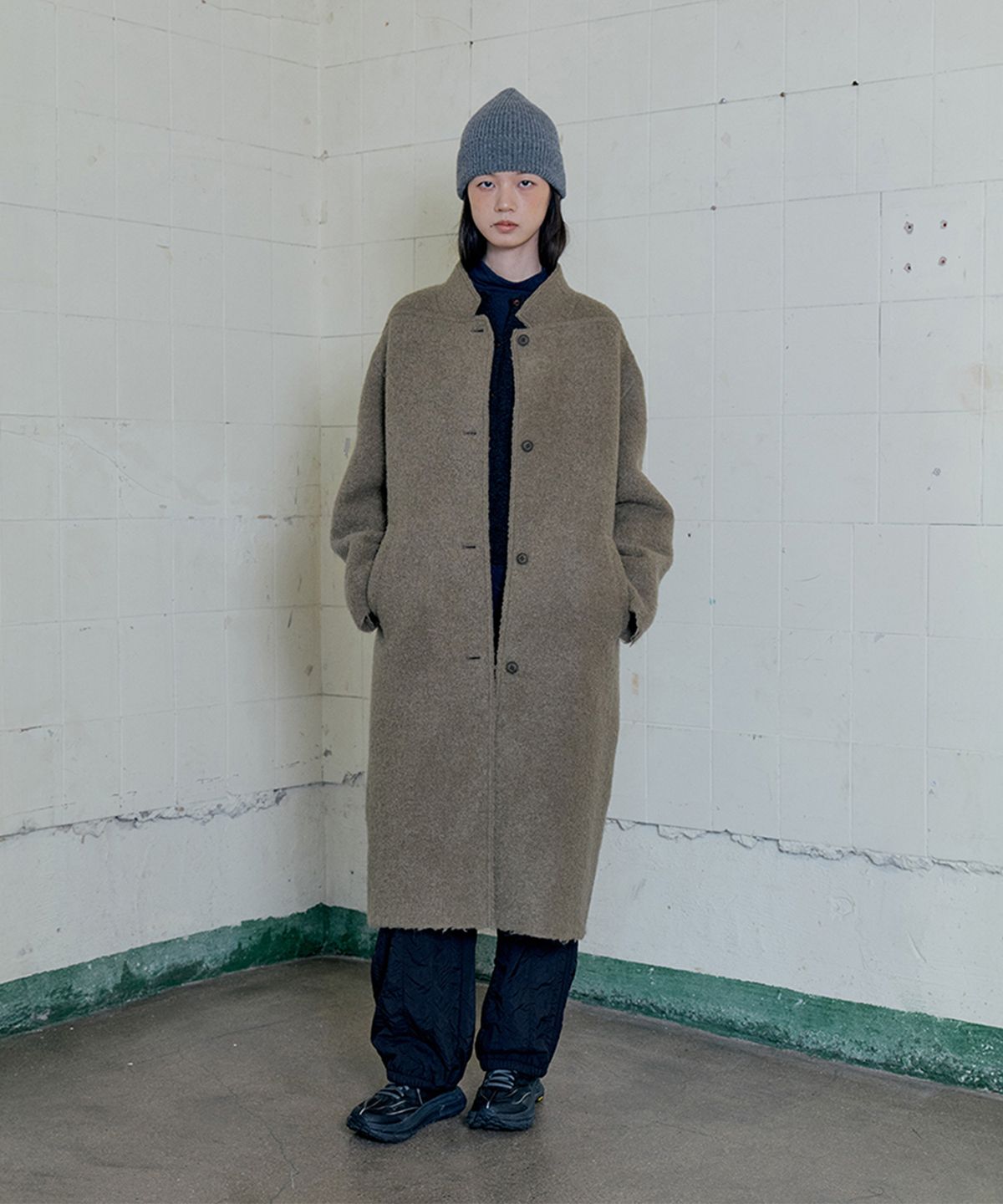 모노크롬(MONOCHROME) reni coat (khaki)