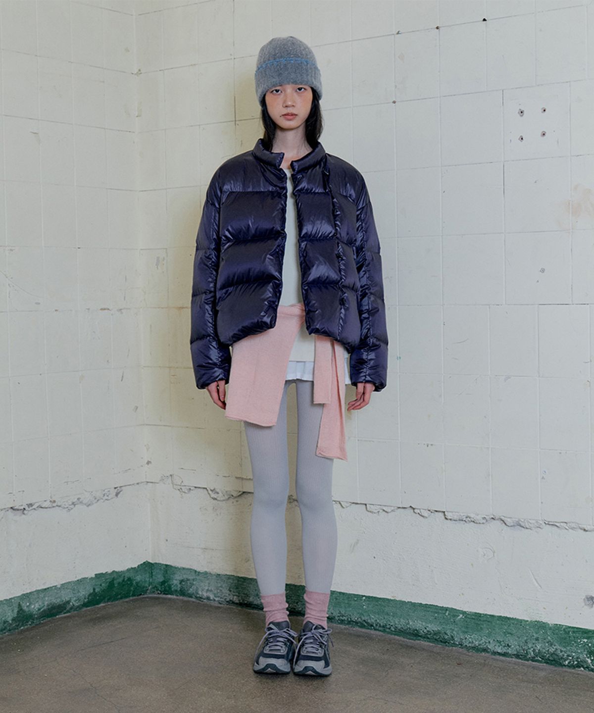 모노크롬(MONOCHROME) dale down jumper (purple)