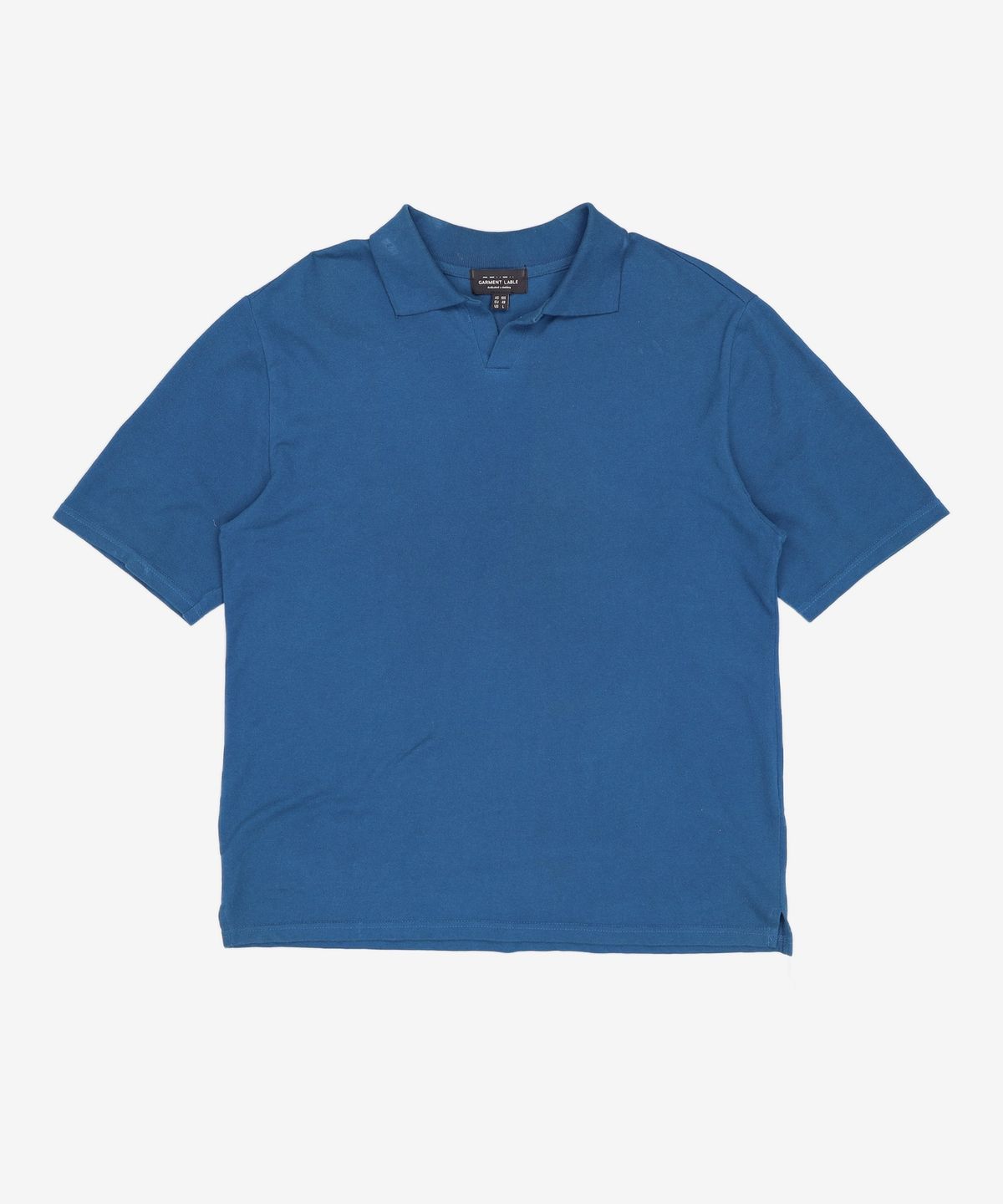 가먼트레이블(GARMENT LABLE) Pique Collar T-Shirt - Classic Blue L