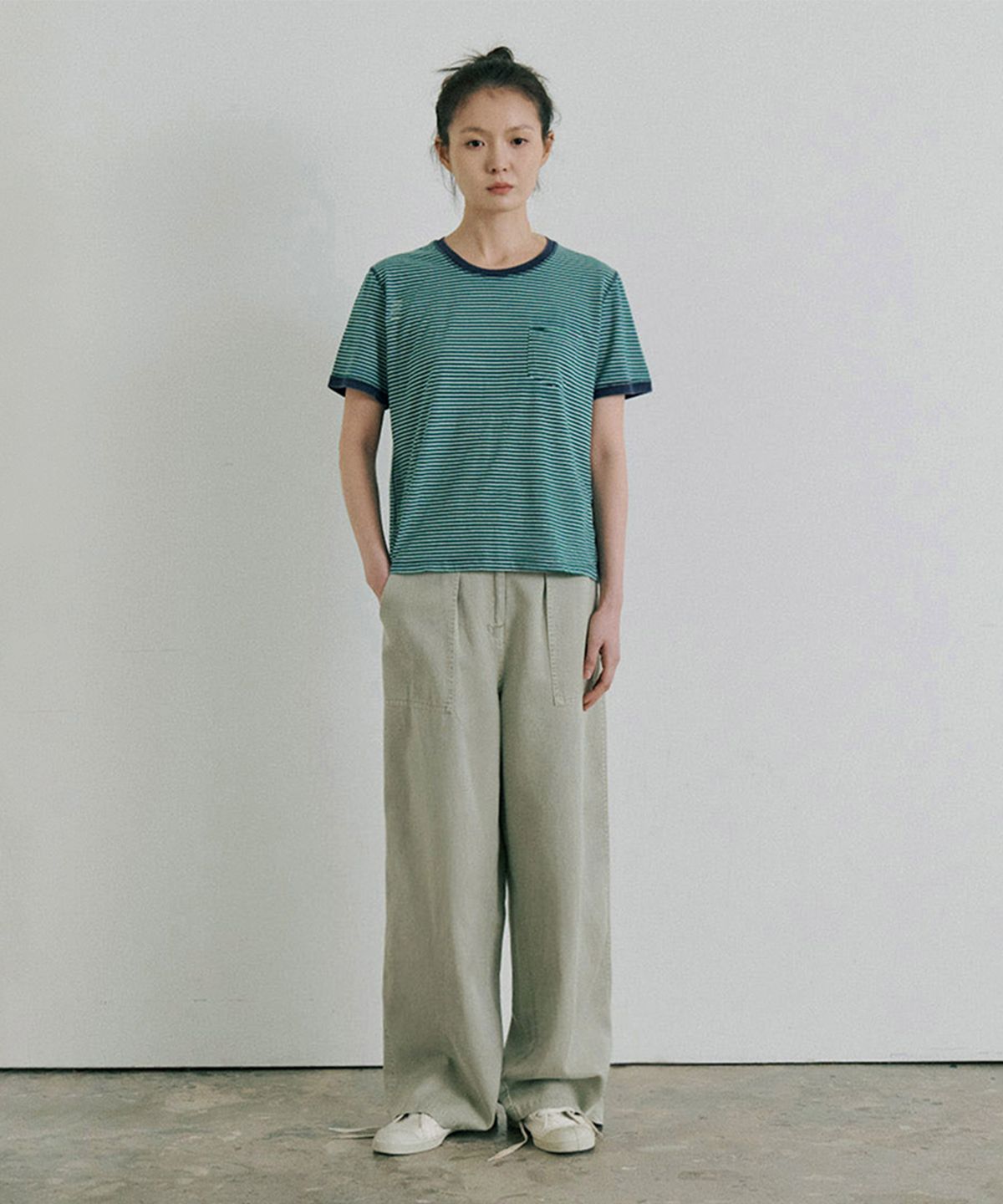 모노크롬(MONOCHROME) 26 garcons striped t-shirt (2color)