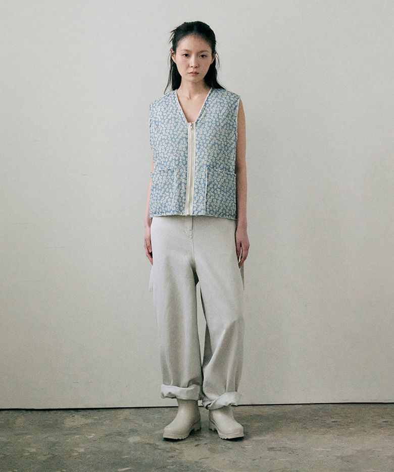 pym flower vest (blue)