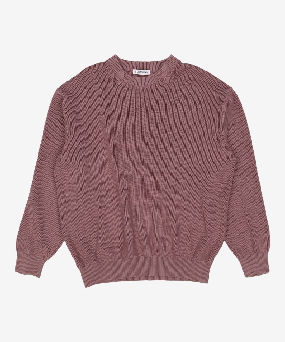 더니트컴퍼니(THEKNITCOMPANY) 마일드 코튼 리브드 니트 [모카핑크] L