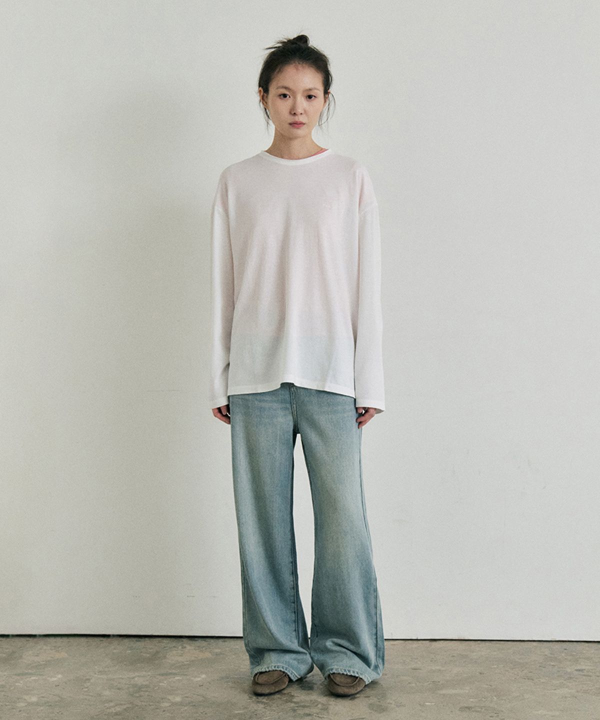 모노크롬(MONOCHROME) [online exclusive]26 reed stitch t-shirt (3color)