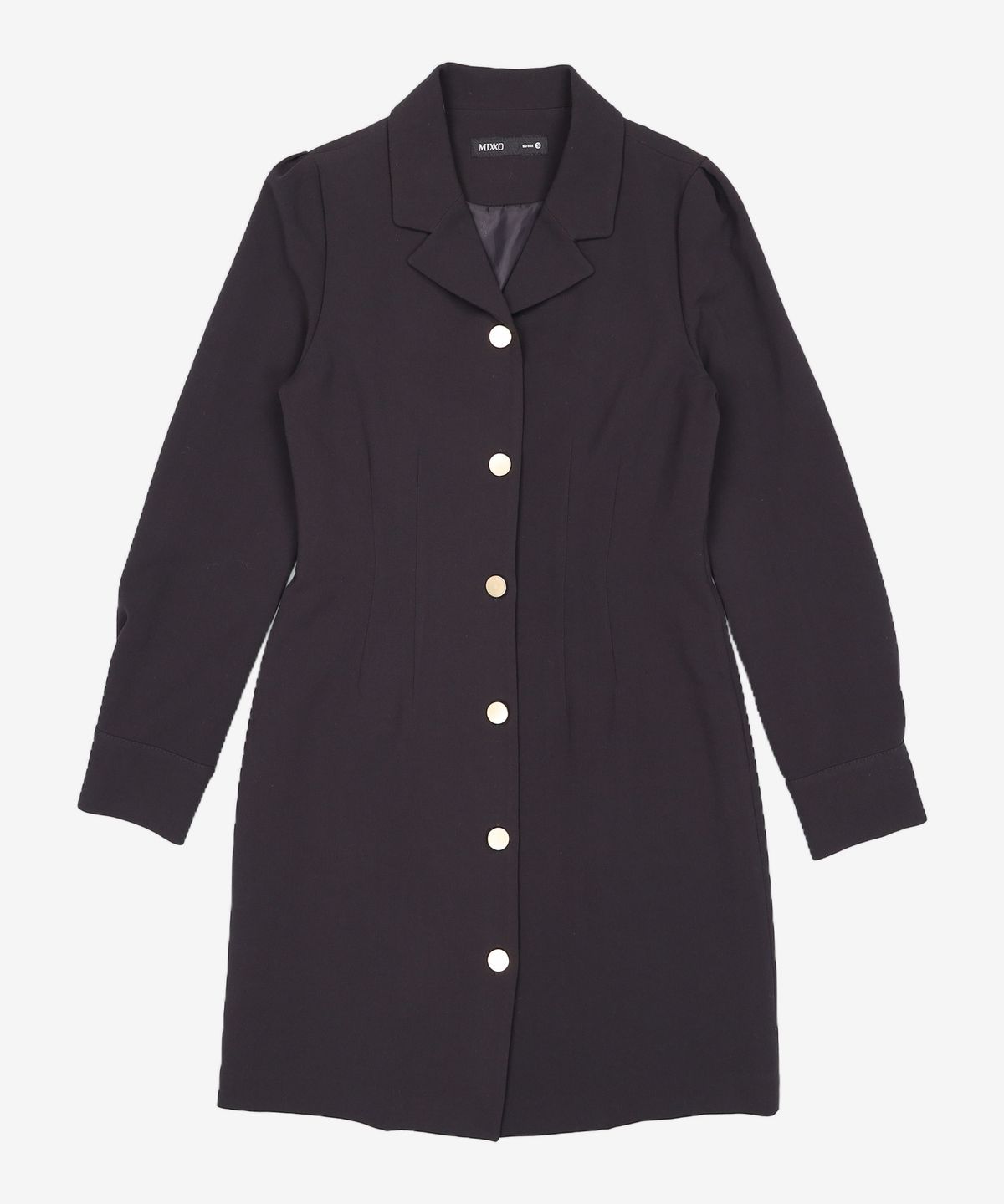 미쏘(MIXXO) 금장버튼 셔츠 원피스 MIWOW9213A S