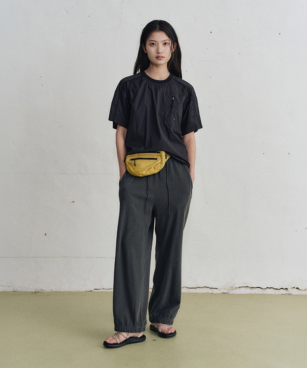 모노크롬(MONOCHROME) jordan pocket t-shirt (black)