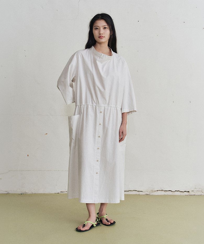 delice striped one-piece (ivory)