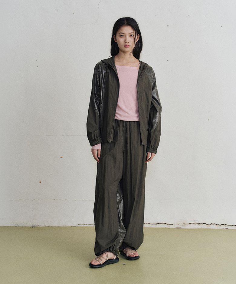 niki hooded zip-up (2color)