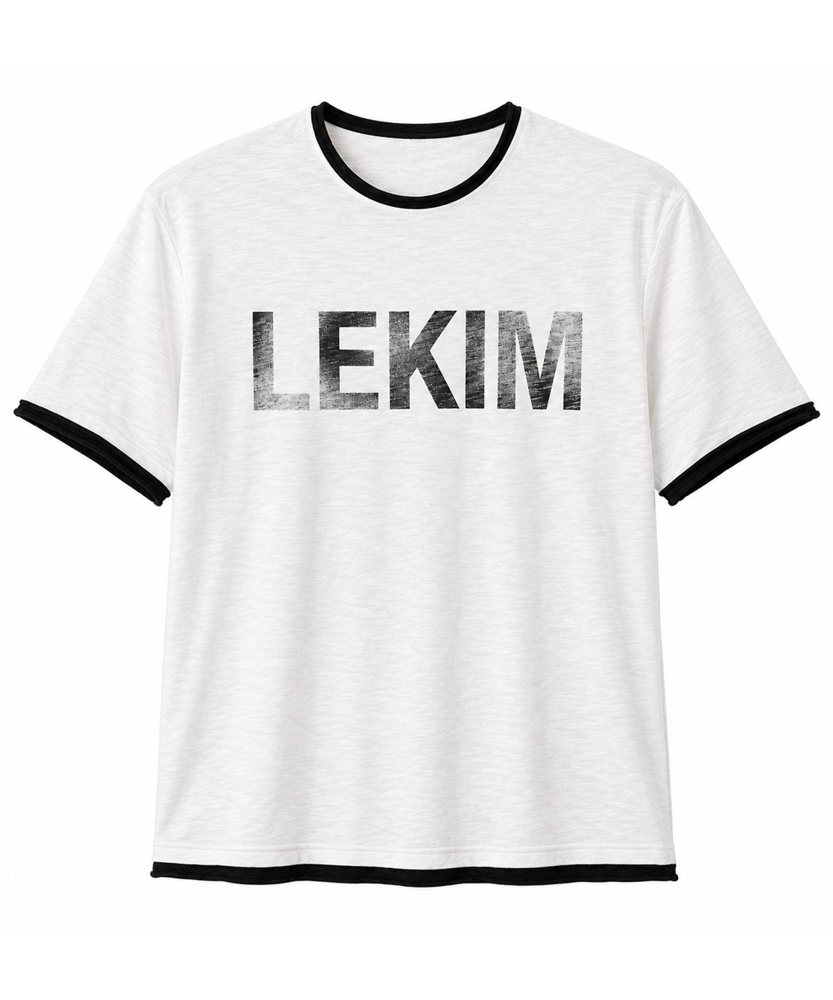 레킴(LEKIM) 레킴 로고 슬럽 티셔츠 (화이트)