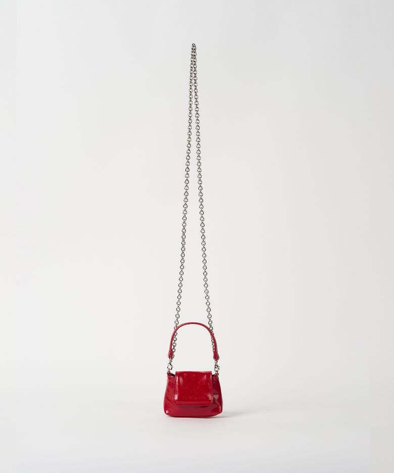 PREMIER CHAIN BAG MINI red