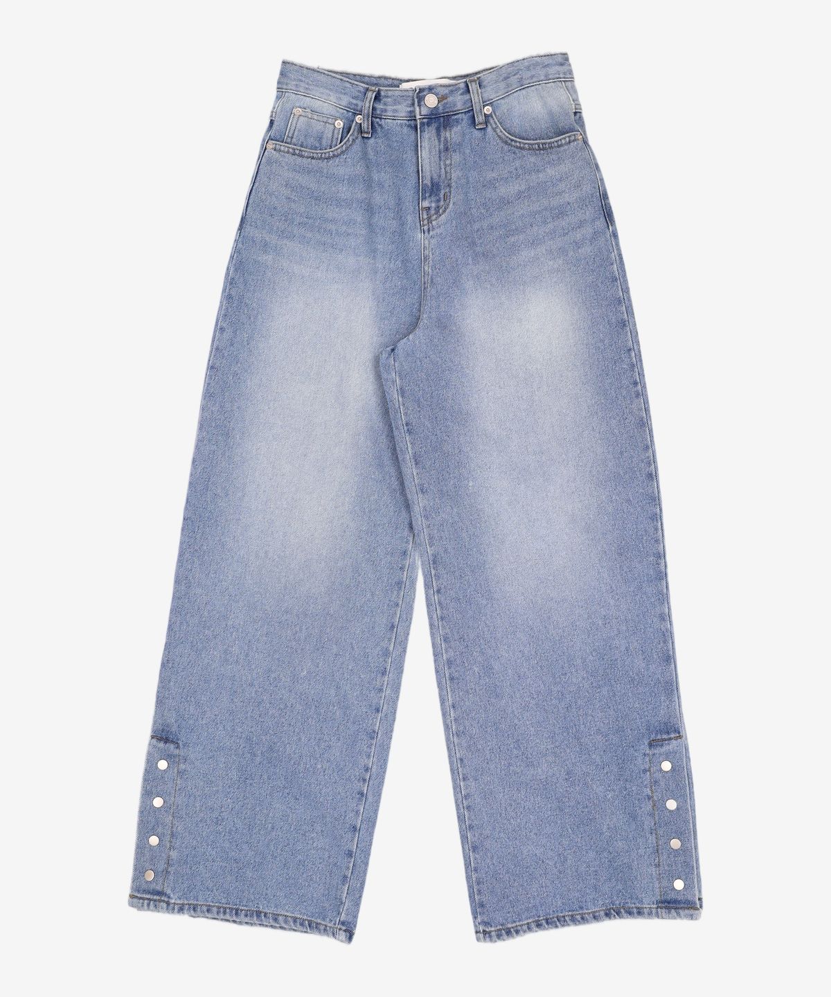샌드릭(SANDRIC) STRAIGHT SNAP BUTTON DENIM PANTS_LIGHT BLUE S