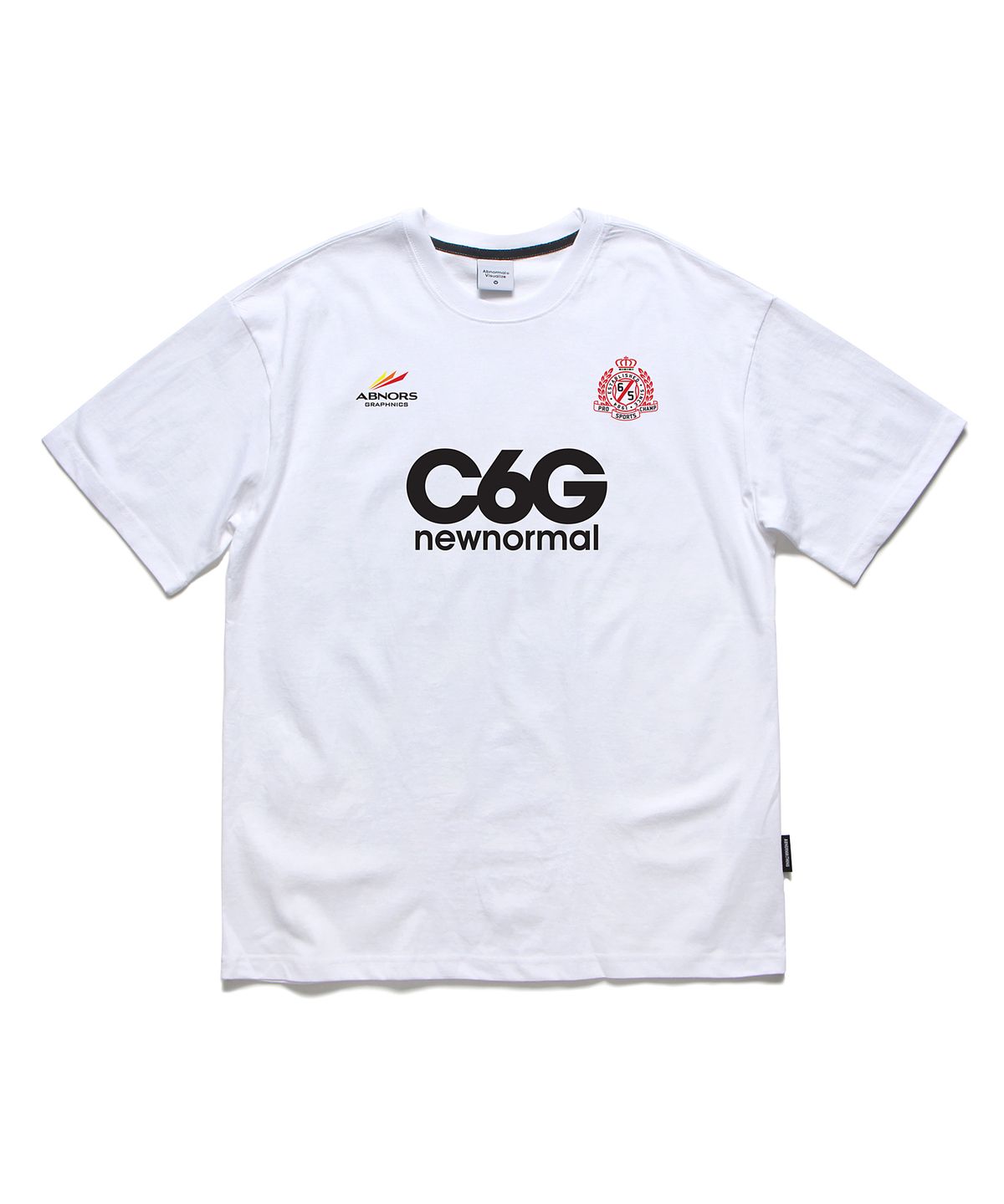 앱놀머씽(ABNORMALTHING) C6G 팀 티셔츠 화이트 (C6G TEAM T-SHIRT WHITE)