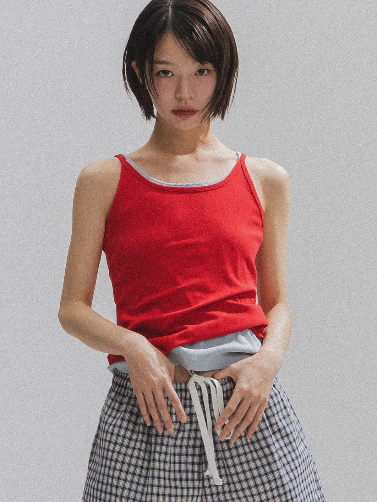앤하츠(ANNEHEARTS) Soft Layer Sleeveless_RED