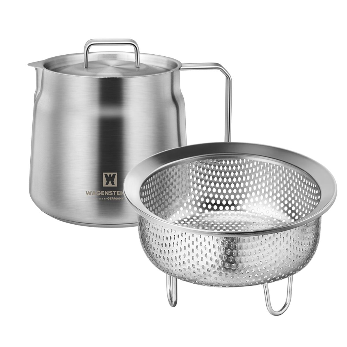 바겐슈타이거(WAGENSTEIGER) 스텐 304 찜기 펀칭스티머 + 인덕션 케틀팟 1.5L