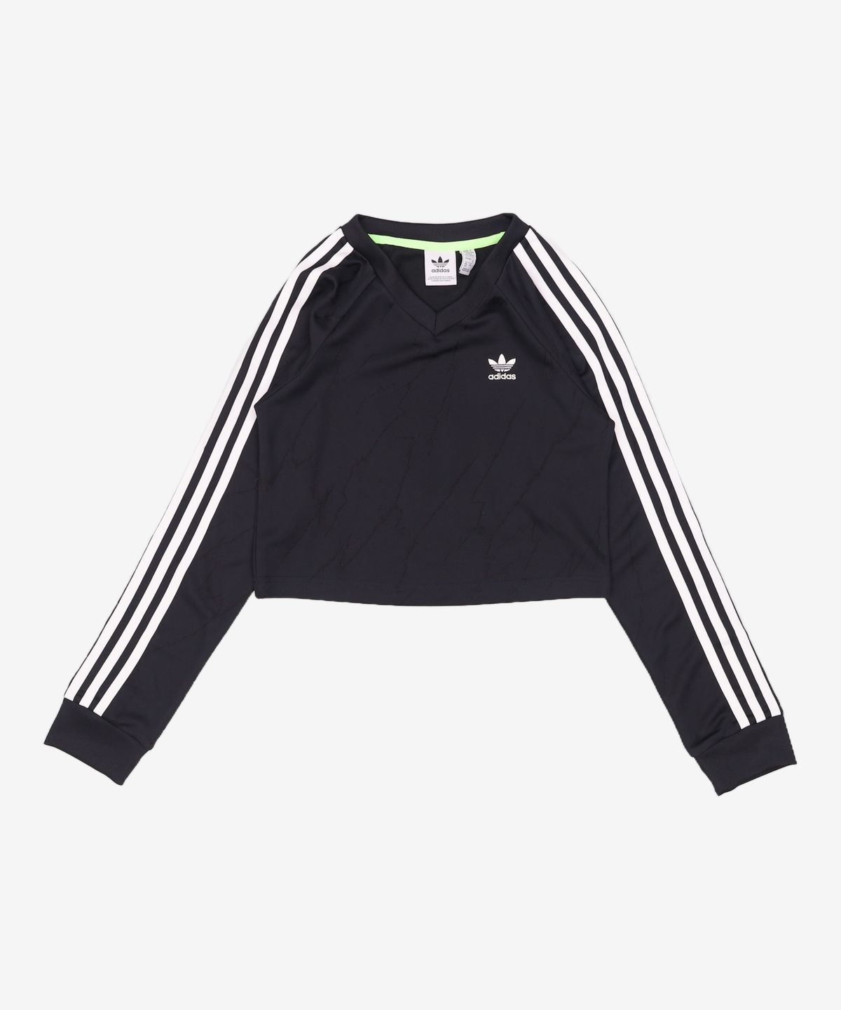 아디다스(ADIDAS) 롱 슬리브 크롭 저지 - 블랙 / IT9707 XS