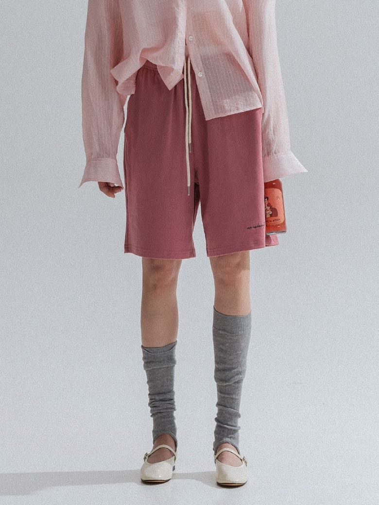 Bermuda Jersey Shorts_INDIEPINK