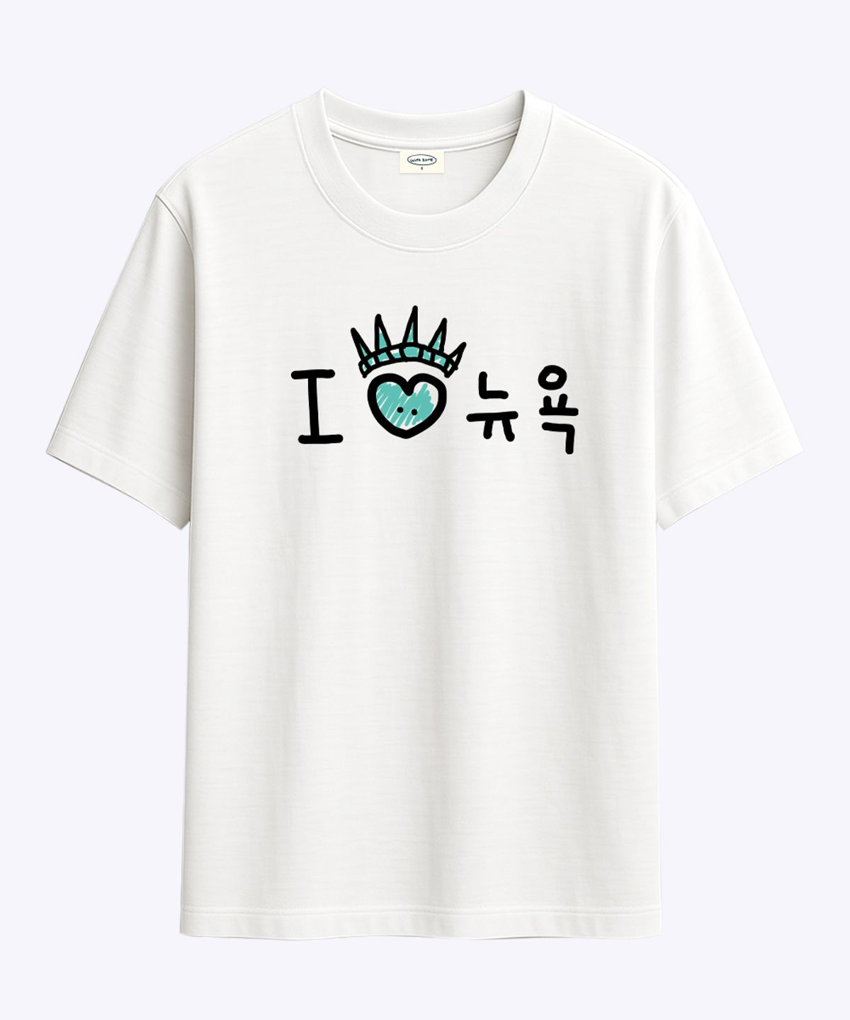 위드썸(WITHSOME) 러브포맷 아이러브 뉴욕 티셔츠