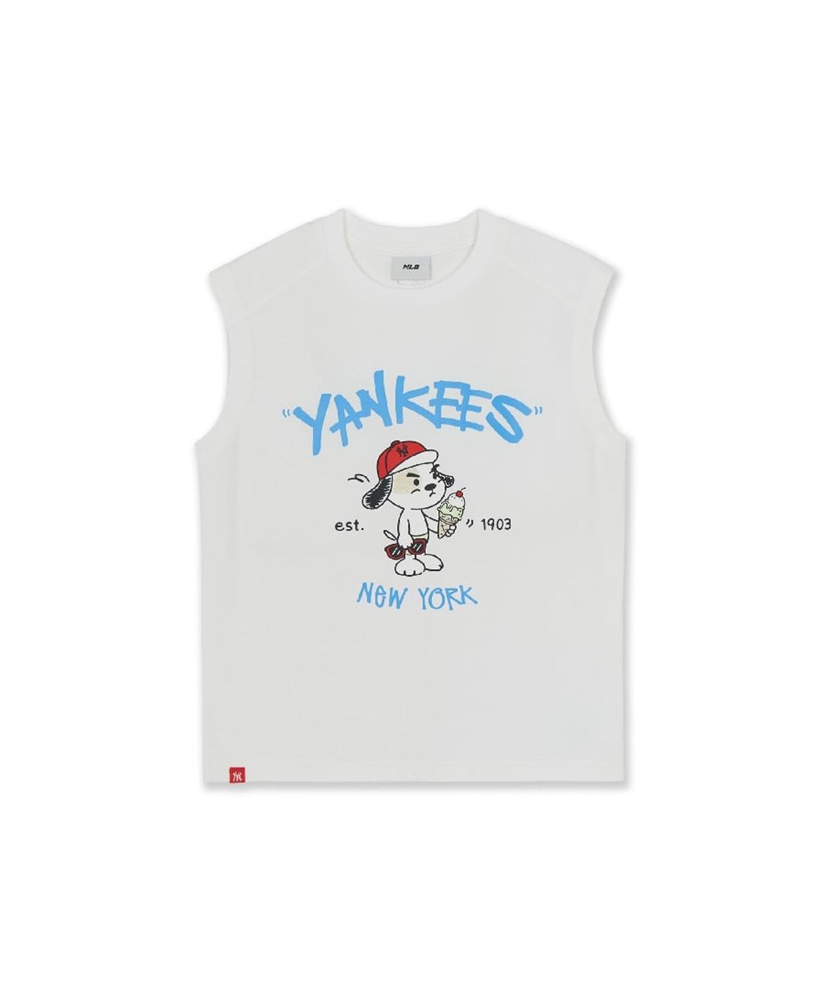 엠엘비 키즈(MLB KIDS) 스트릿 바크&바니 썸머 아트웍 민소매티셔츠 NY (White)