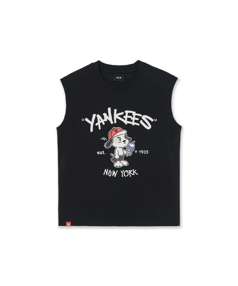 스트릿 바크&바니 썸머 아트웍 민소매티셔츠 NY (Black)