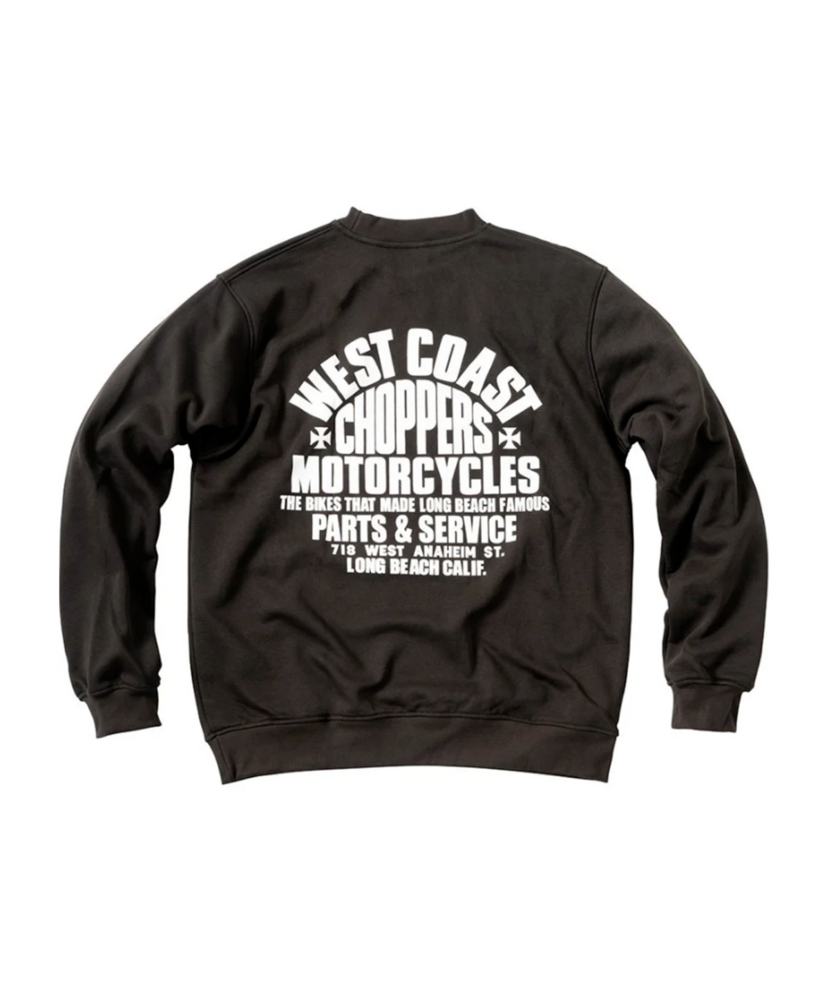 웨스트코스트챠퍼스(WEST COAST CHOPPERS) WCC 파츠 크루넥 - 블랙