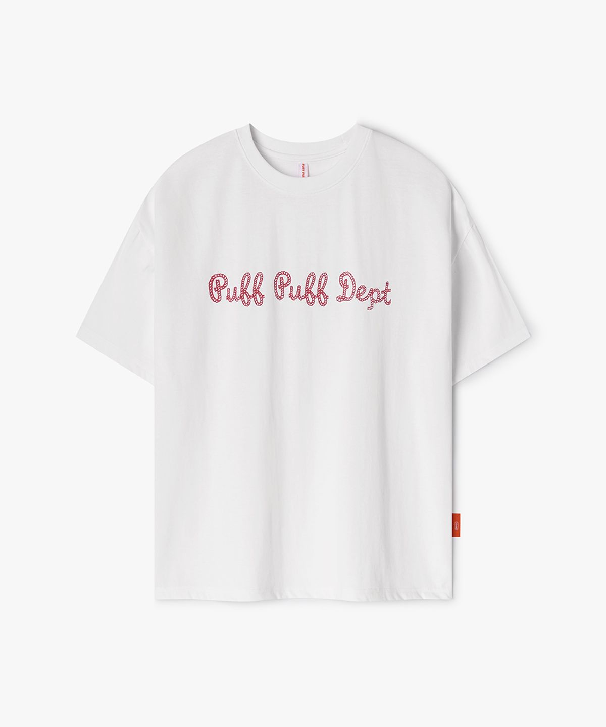 퍼프퍼프뎁트(PUFF PUFF DEPT) Signature Rope COOLING T-shirt WHITE