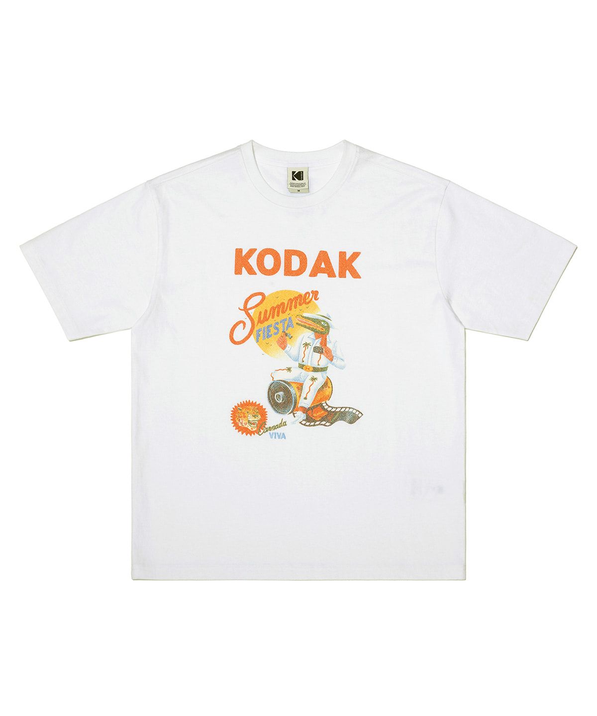코닥(KODAK) [알란베리리스] 세이코닥 핫썸머 워싱 반팔티셔츠 WHITE