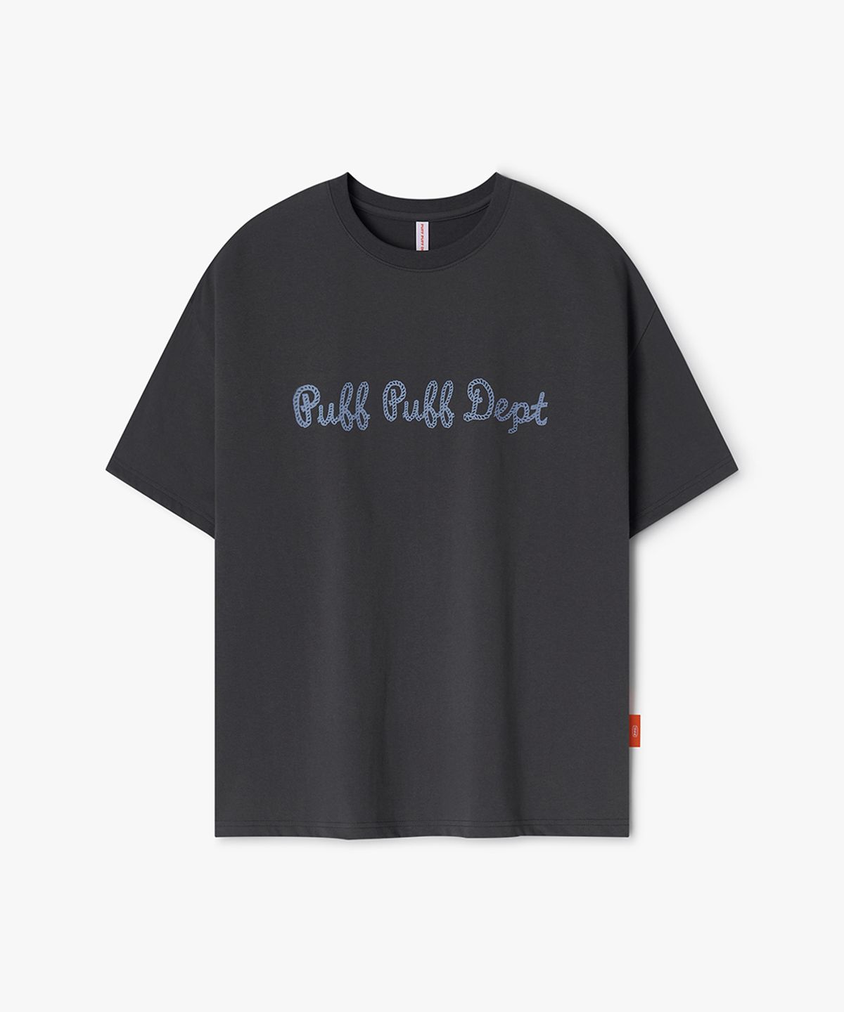 퍼프퍼프뎁트(PUFF PUFF DEPT) Signature Rope COOLING T-shirt CHARCOAL