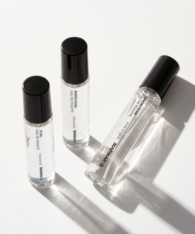 료칸 컬렉션 오 드 뚜왈렛 15ml 3종 세트(히노끼유메+마츠노키+유주)