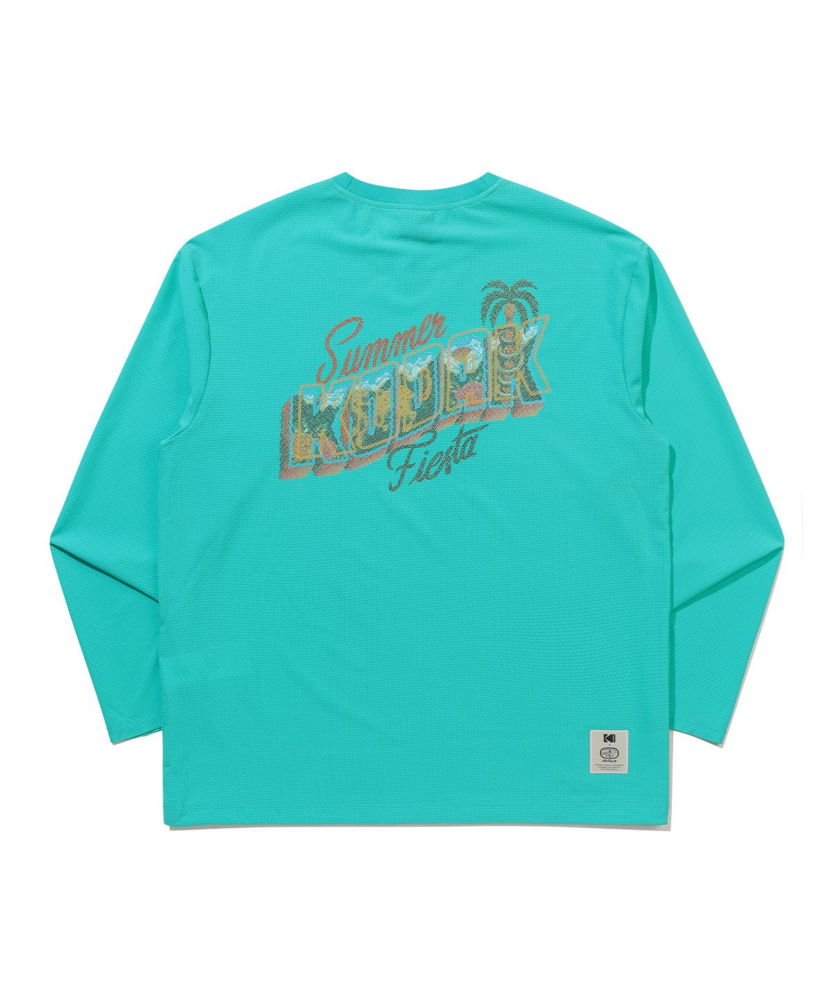 코닥(KODAK) [알란베리리스] 세이코닥 에어홀 긴팔티셔츠 MINT GREEN