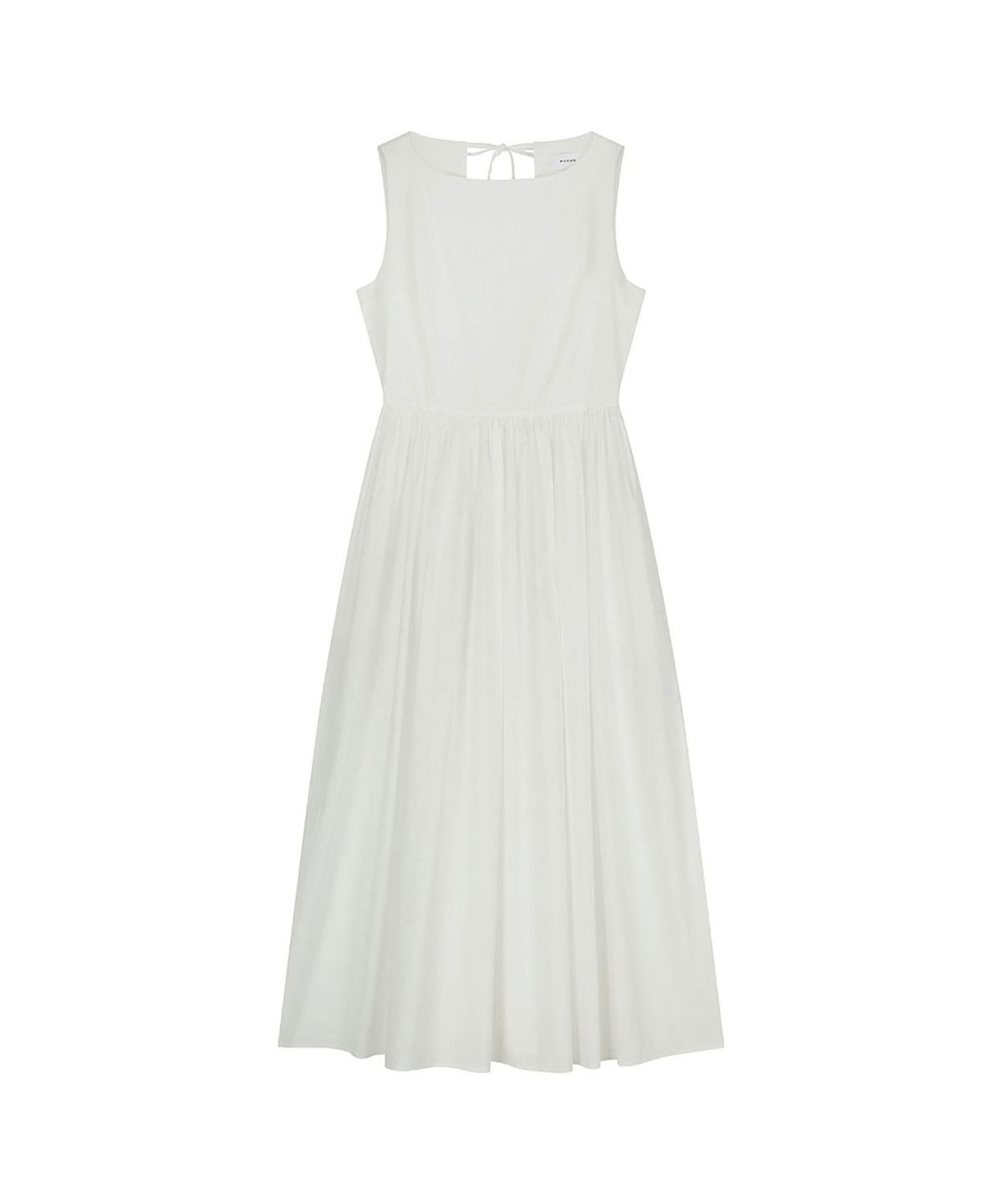 비자비(VIS A VIS) COTTON TIE BACK DRESS (WHITE)