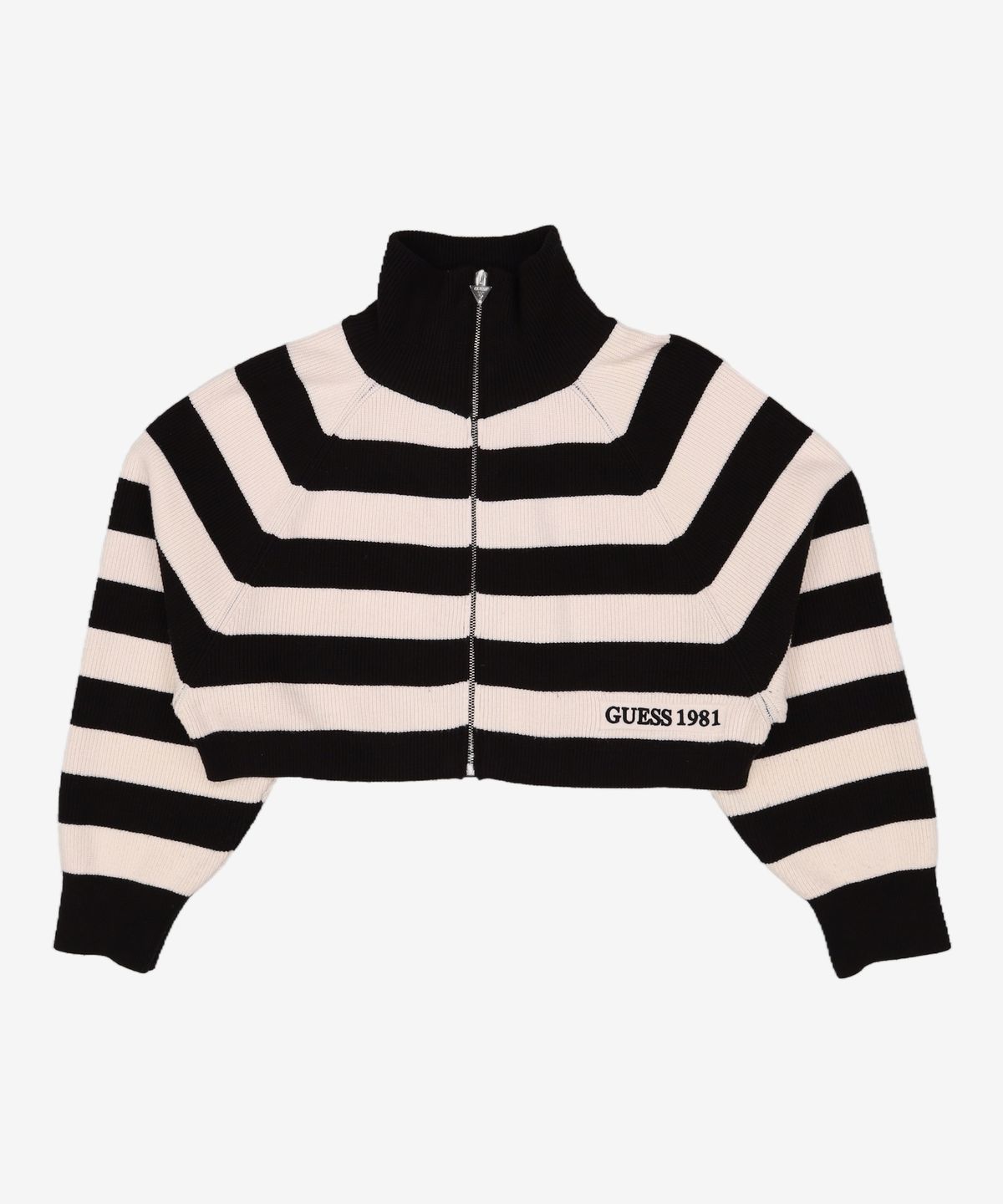 게스(GUESS) 라글란 크랍 스웨터 집업 XS