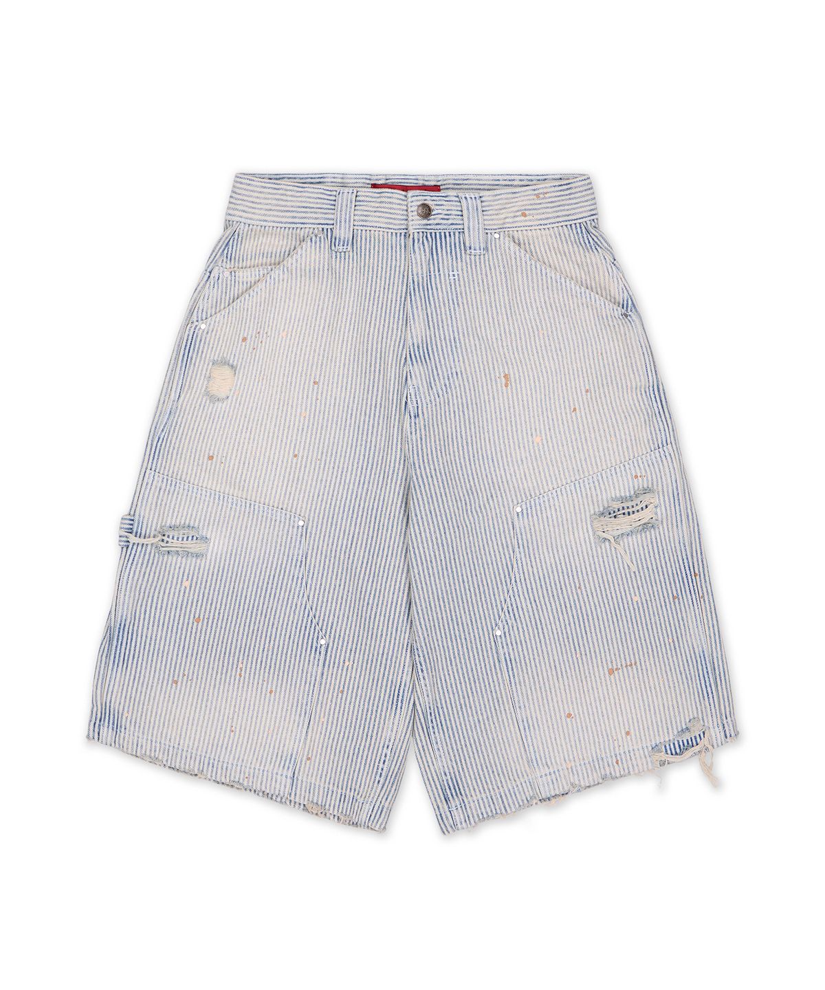 제이디드 런던(JADED LONDON) 핀스트라이프 카펜터 쇼츠 (PINSTRIPE CARPENTER JORTS)