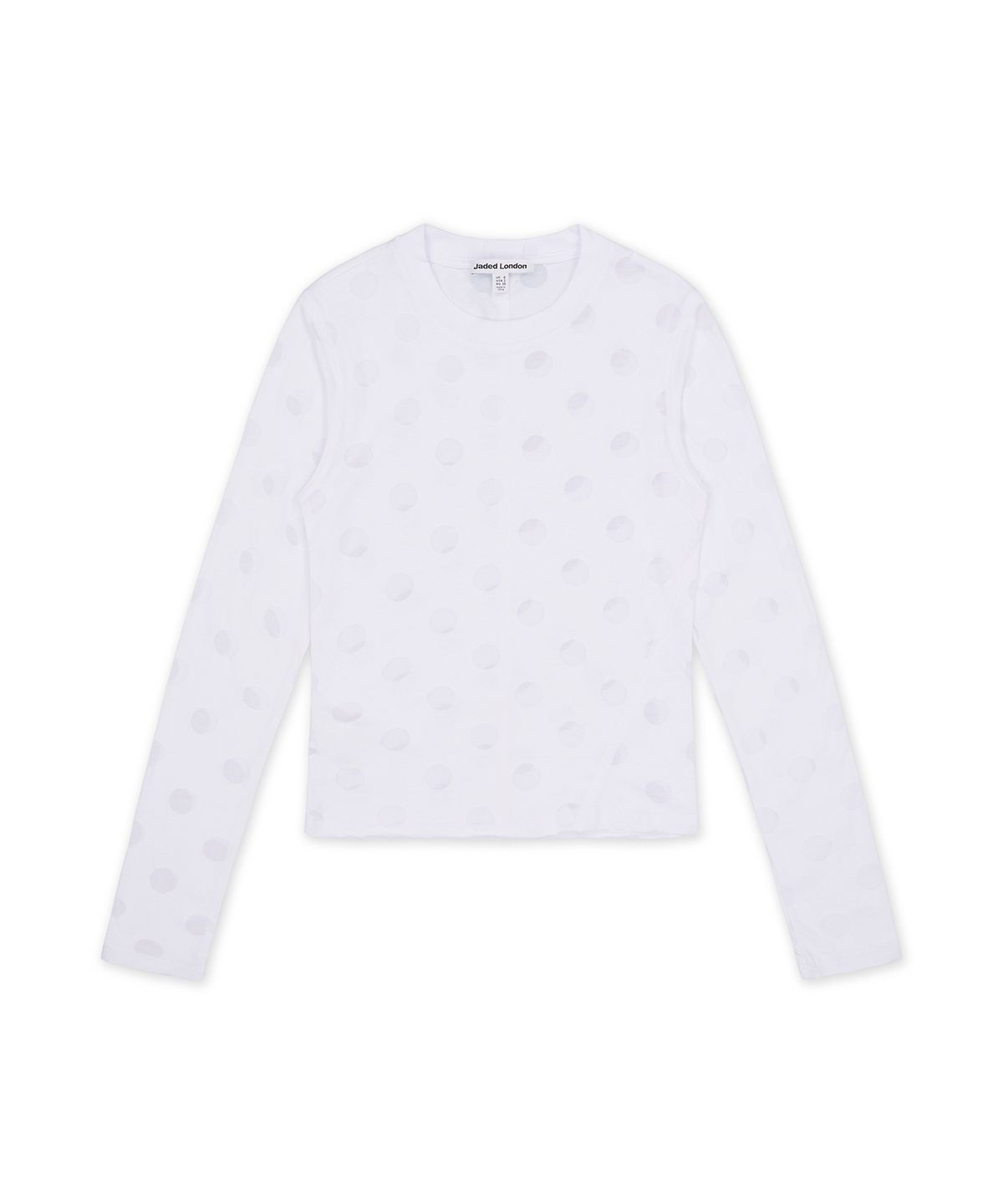 제이디드 런던(JADED LONDON) 번아웃 폴카 도트 미스트 탑 (Burnout Polka Dot Mist)