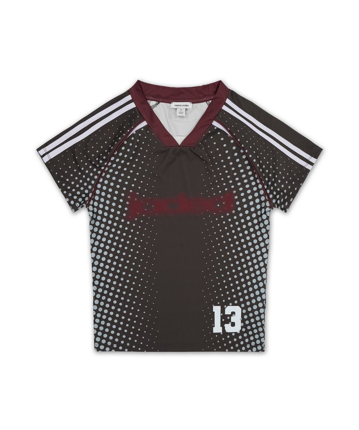 제이디드 런던(JADED LONDON) 일루전 프린트 풋볼 베이비 티 (Illusion Print Football Baby Tee)
