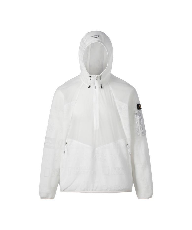 [K-HERITAGE] 메탈릭 봄버 아노락 자켓  WHITE N262UJP632
