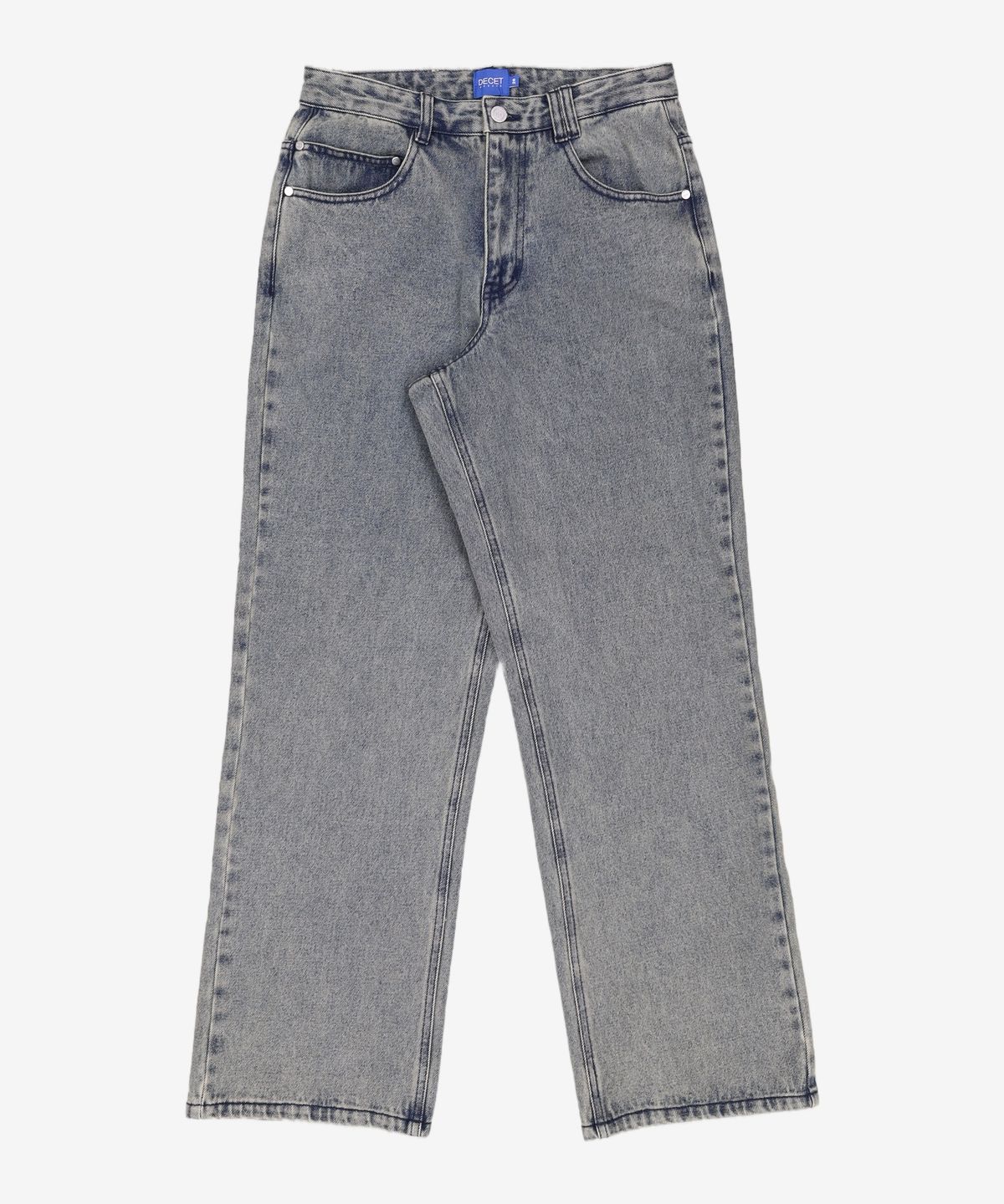 데케트(DECET) Mid Rise Wide Jeans DCPT027BlueSide 28
