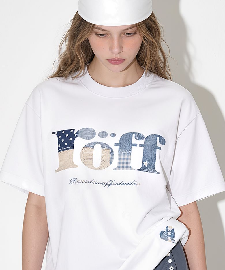 RÖFF TYPE PLAY BLUE PATCH T-SHIRT (3color)
