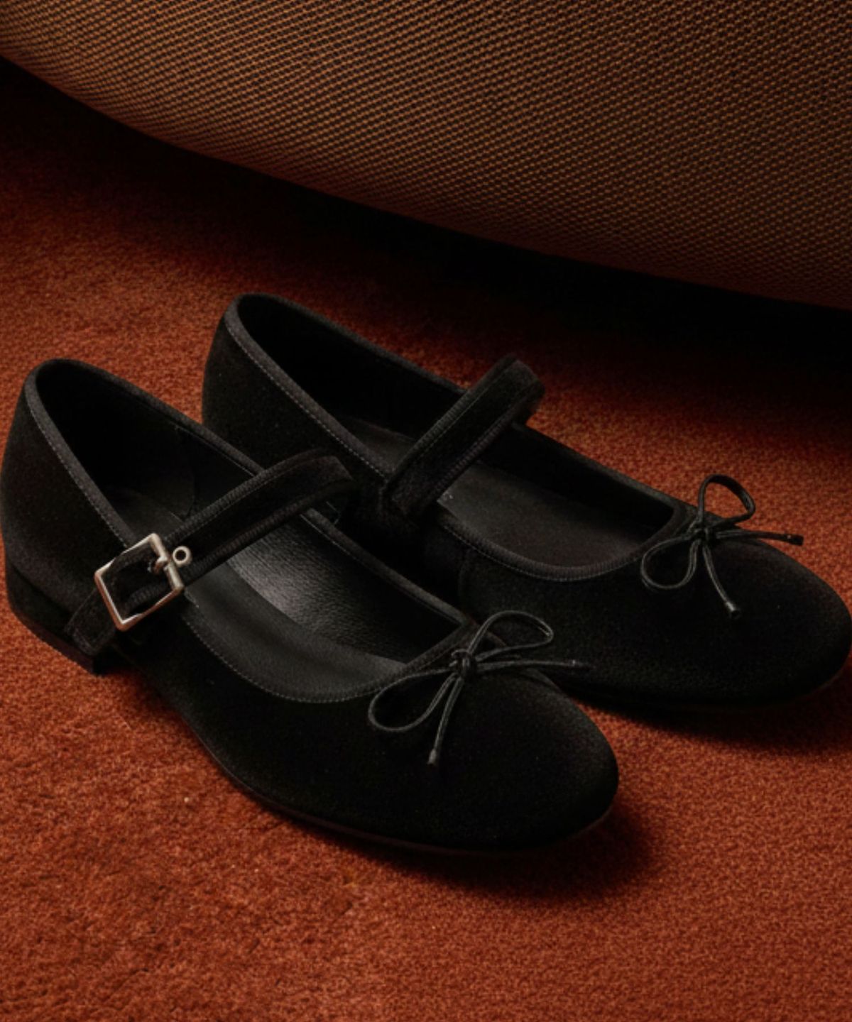 디퍼슈(DIFFERSHOE) 벨린 스퀘어 리본  메리제인 5CM [블랙]