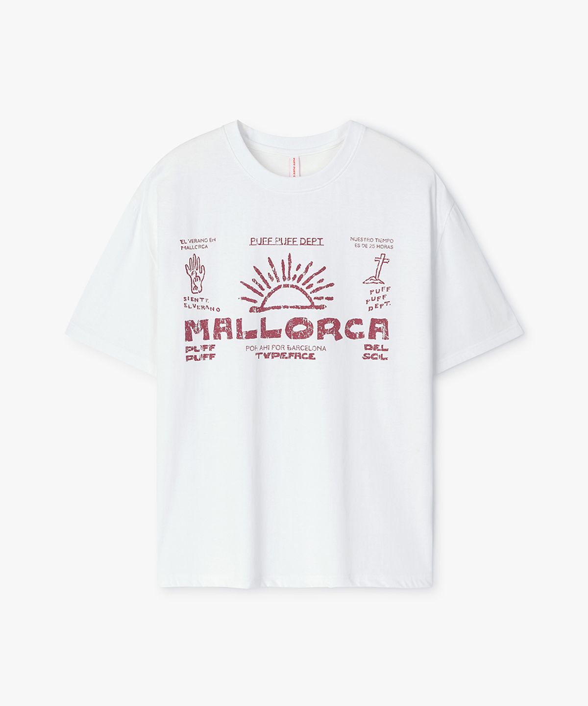 퍼프퍼프뎁트(PUFF PUFF DEPT) MALLORCA COOLING T-shirt WHITE