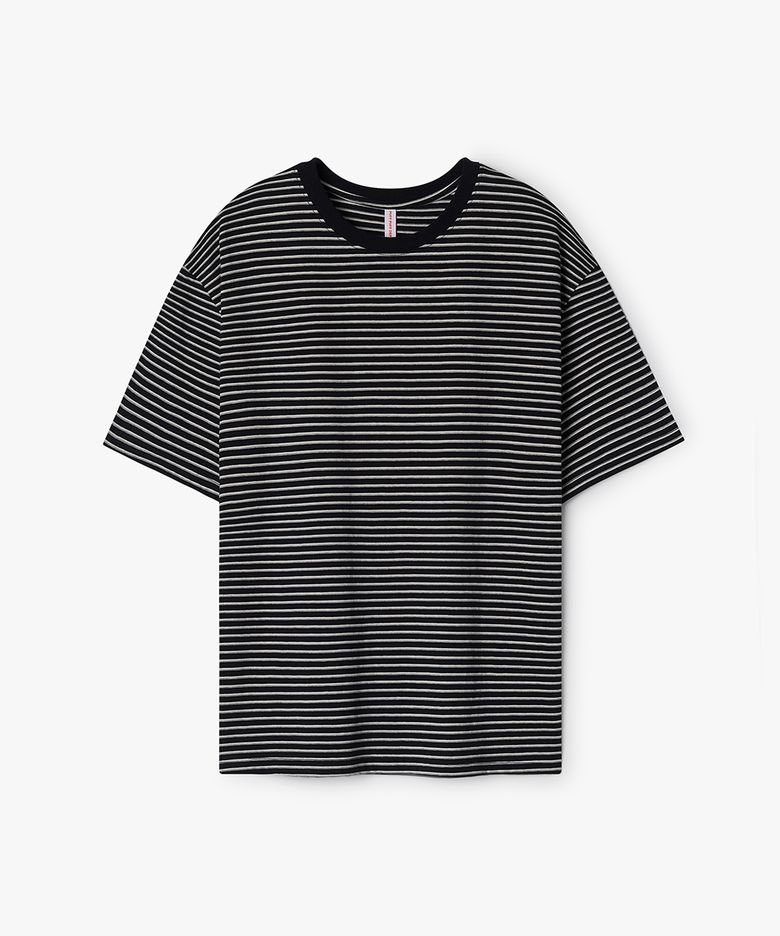 Classic Stripe Cotton T-shirt NAVY