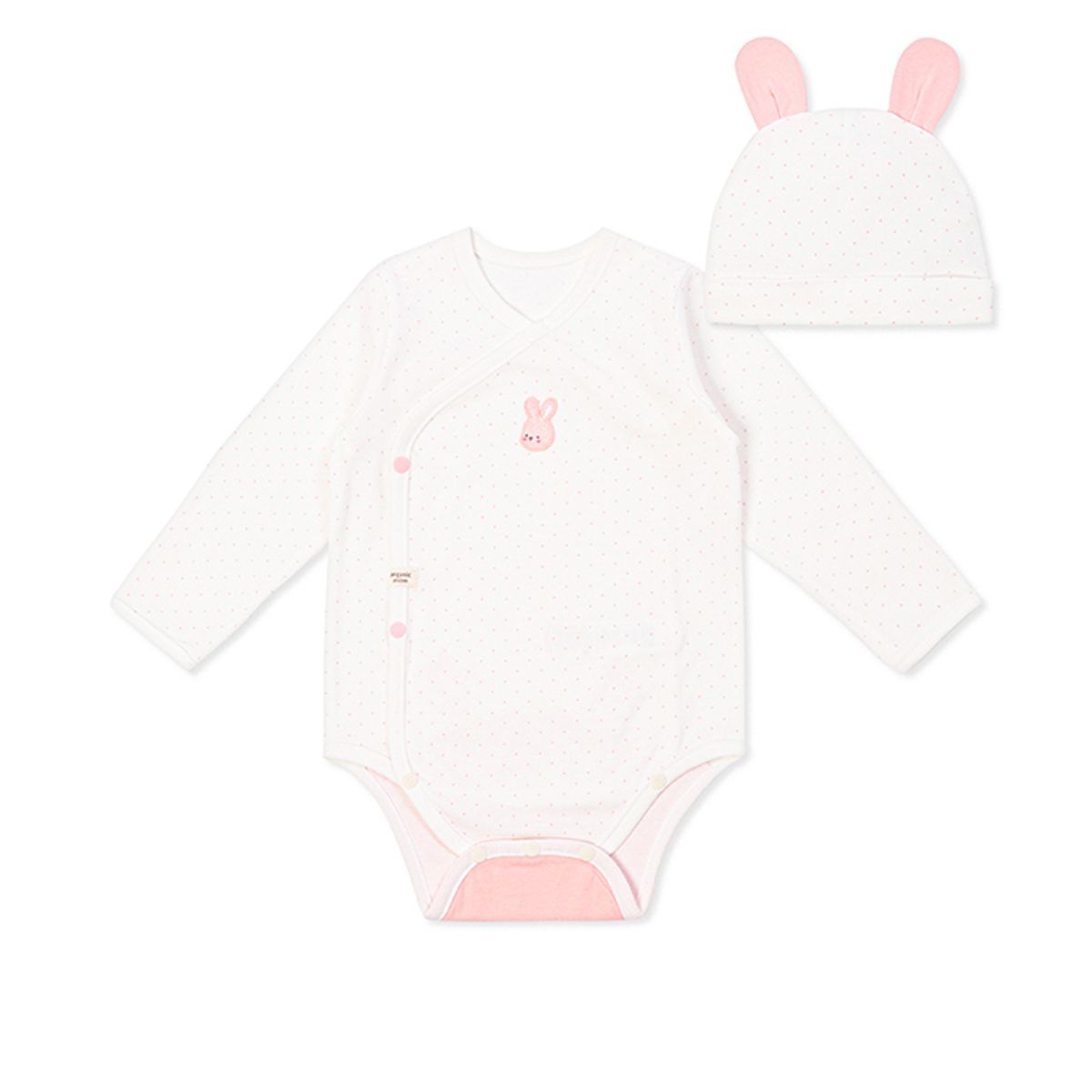 오가닉맘(ORGANICMOM) 루도트배내수트모자세트 MLFNBS03