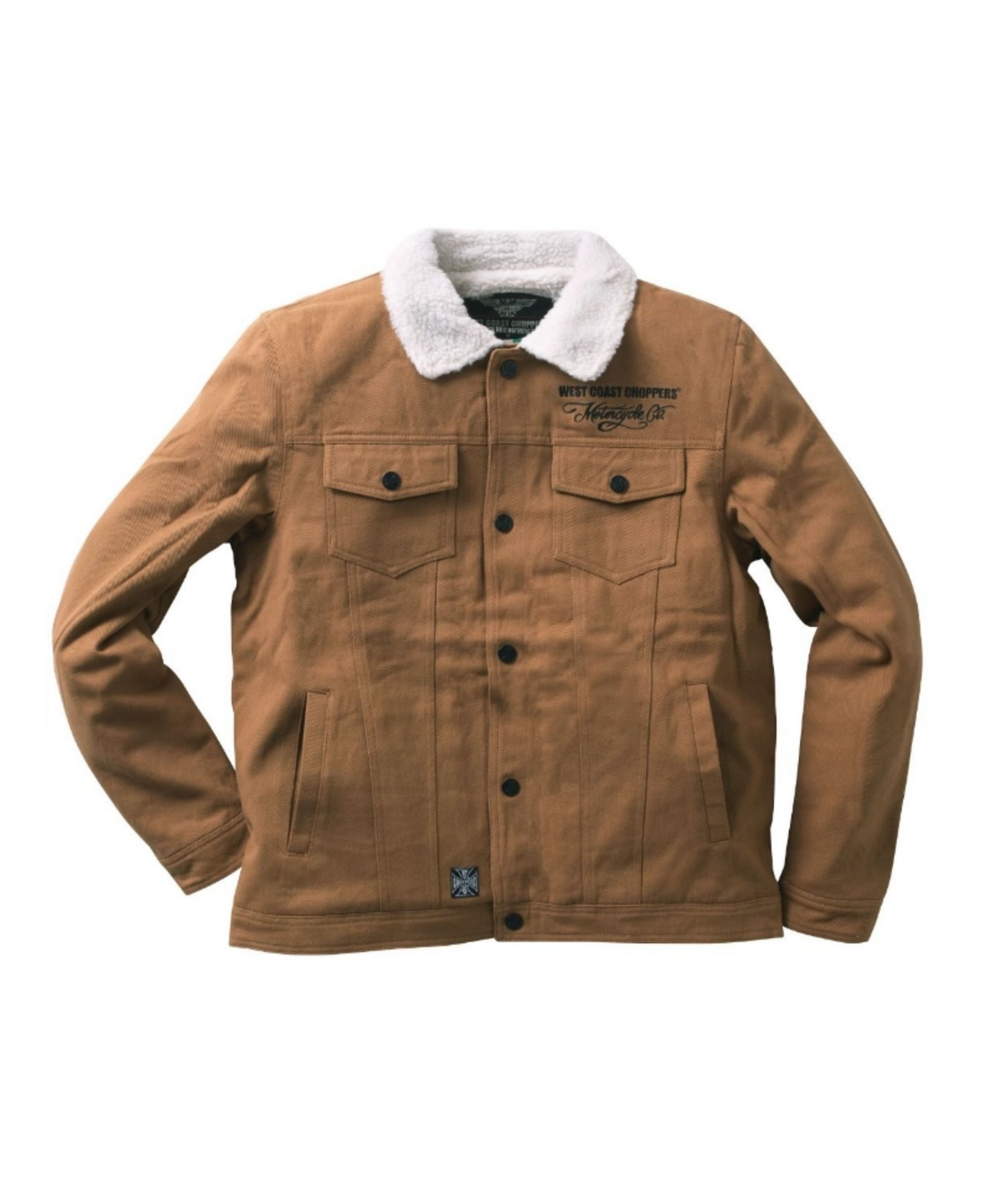웨스트코스트챠퍼스(WEST COAST CHOPPERS) WCC 셰르파 라인드 캔버스 자켓 - 샌드