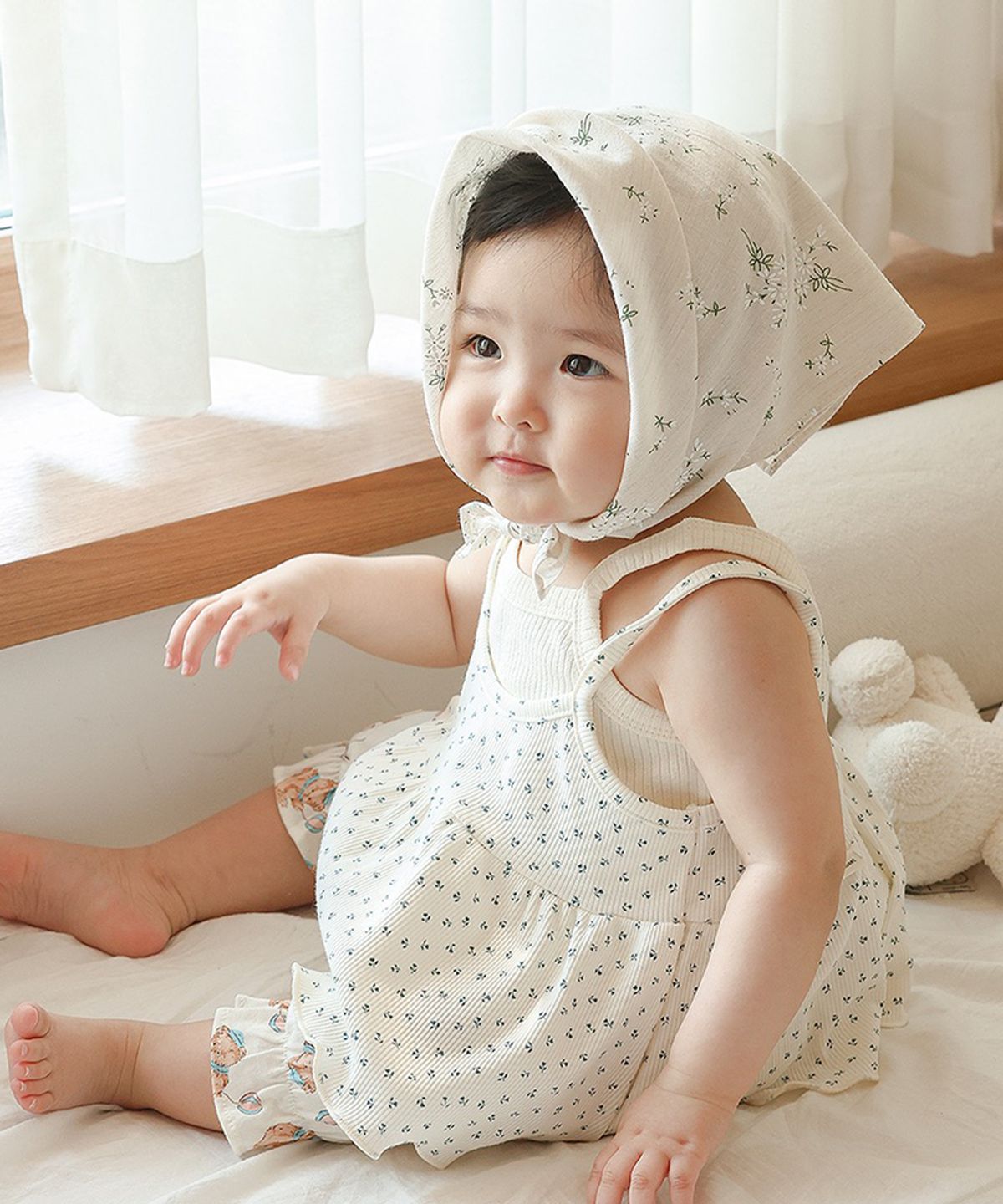 아림클로젯(ARIMCLOSET) 귀여운 쪼꼬미의 꽃 뷔스티에래요 - 아기 끈나시