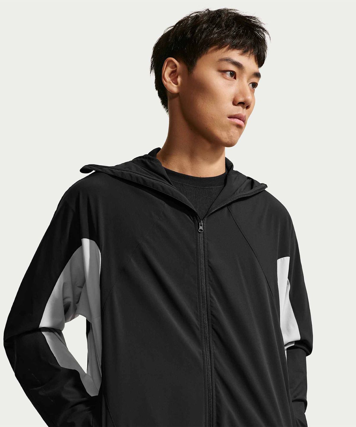 나이키(NIKE) 테크 헬리오스 드라이 핏 긴소매 셸 M - 블랙:그레이 포그:블랙 / IF0904-010