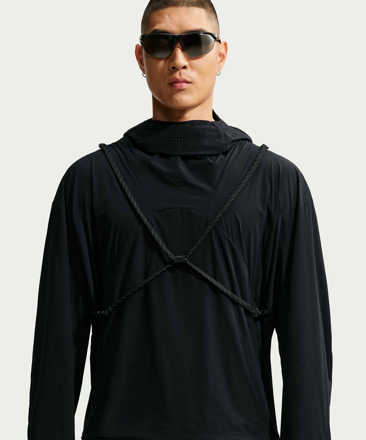 나이키(NIKE) 테크 헬리오스 드라이 핏 컨버터블 풀오버 탑 M - 블랙:앤트러사이트:블랙 / IF1271-043