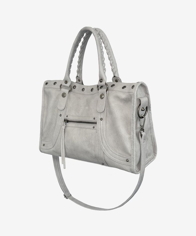 벨튼 커브 토트백_라이트 그레이 Velton Curve Tote Bag_Light Gray