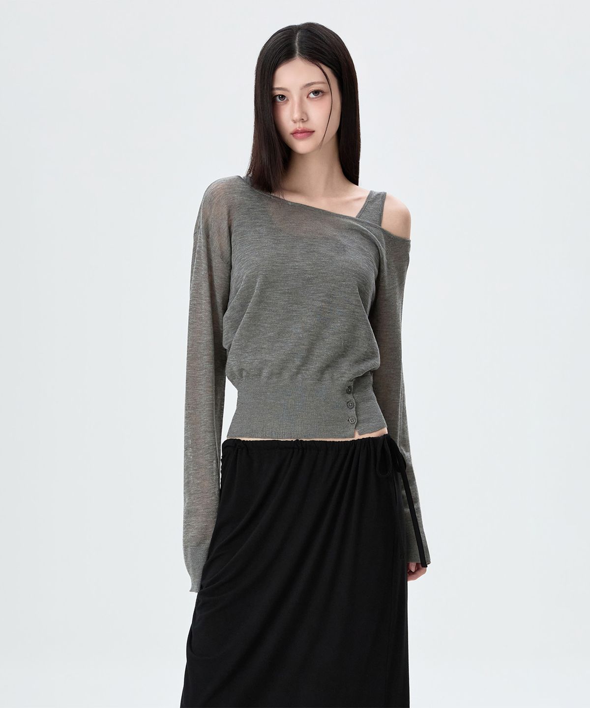 미쏘(MIXXO) 나시 레이어드 니트_MIWKAG705T