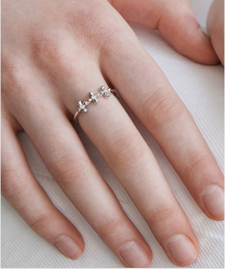 바이크로스 트리플 반지(White) BH7R65774WB