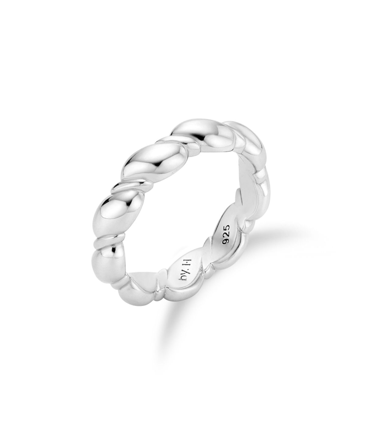 바이이에르(BYHYERES) [925 silver] Rope ring (White) BH7R56732W9