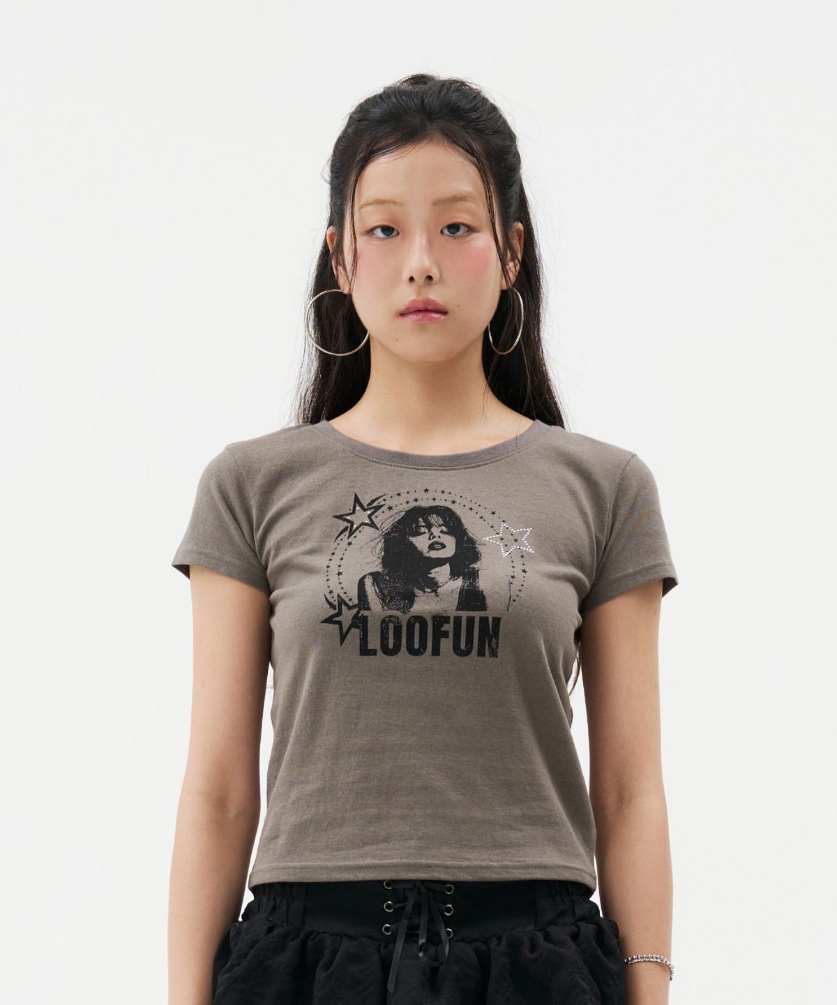 루펀(LOOFUN) Mystic Starlet Tee / 미스틱 스탈렛 티 [Gray]
