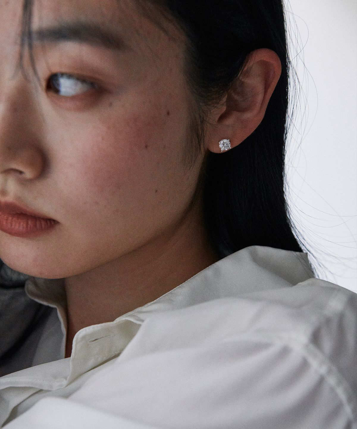 베흐트(VERTE) [925 silver] Deux.silver.233 / ecrin dew earring (6mm)